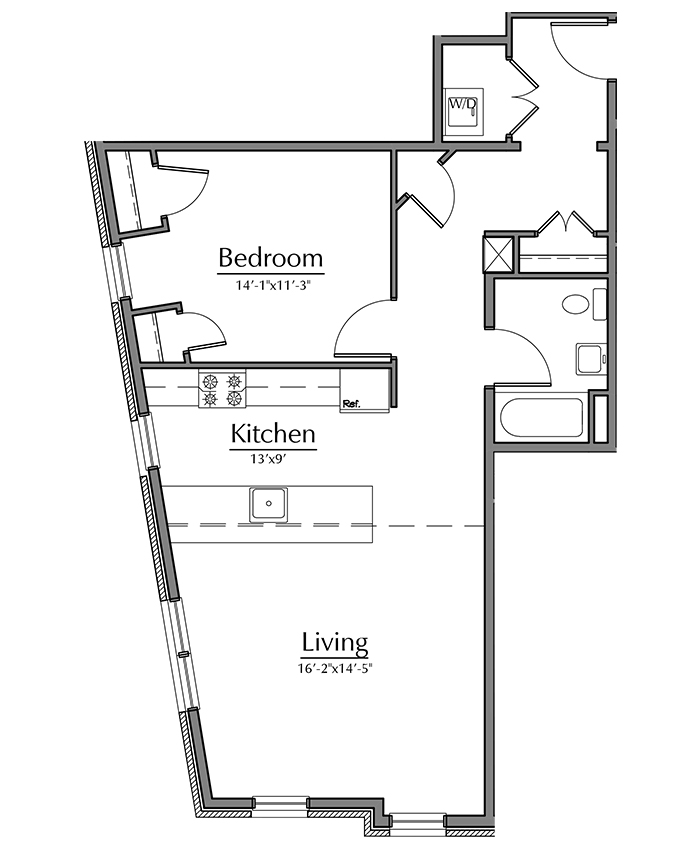 Unit 3 apartment in The Landmark Luxury Apartments in West Hartford Center
