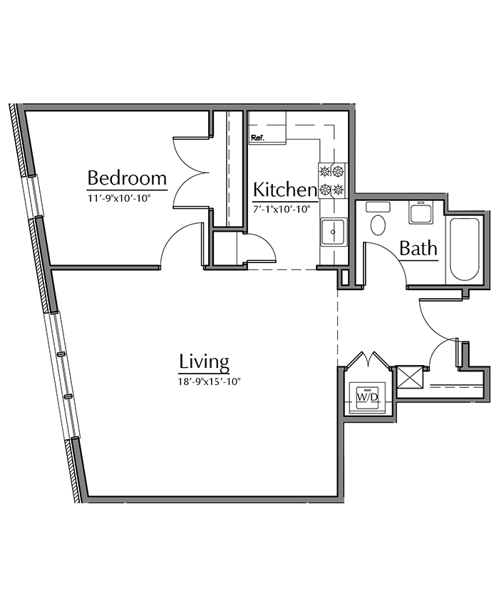 Unit 4 apartment in The Landmark Luxury Apartments in West Hartford Center CT